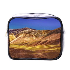 Colored Mountains Landscape, La Rioja, Argentina Mini Toiletries Bag (one Side) by dflcprintsclothing