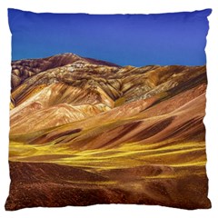 Colored Mountains Landscape, La Rioja, Argentina Large Cushion Case (two Sides) by dflcprintsclothing