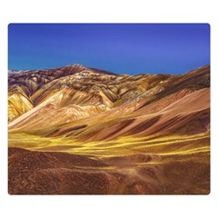 Colored Mountains Landscape, La Rioja, Argentina Double Sided Flano Blanket (small)  by dflcprintsclothing