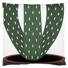 Cactus Large Flano Cushion Case (two Sides)