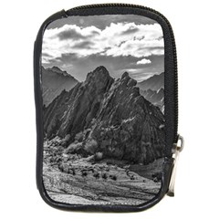 Andean Landscape At Brava Lagoon Reserve, La Rioja, Argentina Compact Camera Leather Case by dflcprintsclothing