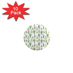 Cactus Pattern 1  Mini Magnet (10 Pack)  by goljakoff