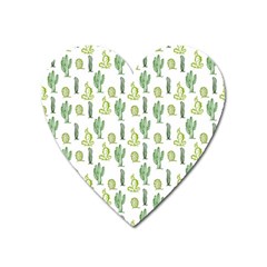 Cactus Pattern Heart Magnet by goljakoff