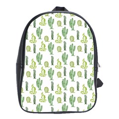 Cactus Pattern School Bag (large) by goljakoff