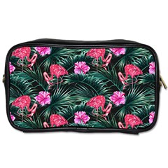 Pink Flamingo Toiletries Bag (two Sides) by goljakoff