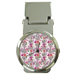 Geometric Flowers Money Clip Watches by goljakoff