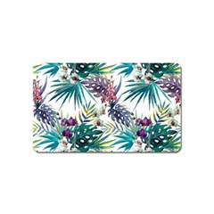 Tropical Flowers Magnet (name Card) by goljakoff