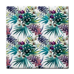 Tropical Flowers Face Towel by goljakoff