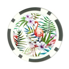 Tropical Flamingo Poker Chip Card Guard (10 Pack) by goljakoff