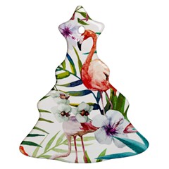 Tropical Flamingo Ornament (christmas Tree) 