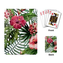 Monstera Flowers Playing Cards Single Design (rectangle) by goljakoff