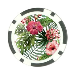 Monstera Flowers Poker Chip Card Guard (10 Pack) by goljakoff