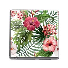 Monstera Flowers Memory Card Reader (square 5 Slot)