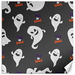 Halloween Ghost Trick Or Treat Seamless Repeat Pattern Canvas 12  X 12  by KentuckyClothing
