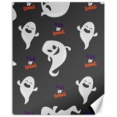 Halloween Ghost Trick Or Treat Seamless Repeat Pattern Canvas 16  X 20  by KentuckyClothing