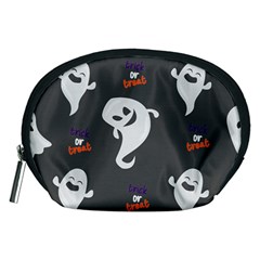 Halloween Ghost Trick Or Treat Seamless Repeat Pattern Accessory Pouch (medium)