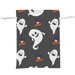 Halloween Ghost Trick Or Treat Seamless Repeat Pattern  Lightweight Drawstring Pouch (xl) by KentuckyClothing