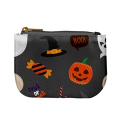 Halloween Themed Seamless Repeat Pattern Mini Coin Purse by KentuckyClothing