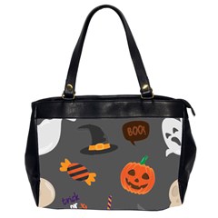 Halloween Themed Seamless Repeat Pattern Oversize Office Handbag (2 Sides) by KentuckyClothing