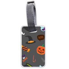 Halloween Themed Seamless Repeat Pattern Luggage Tag (one Side) by KentuckyClothing