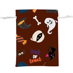 Halloween Seamless Repeat Pattern  Lightweight Drawstring Pouch (xl) by KentuckyClothing
