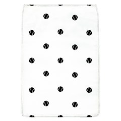 Black And White Baseball Print Pattern Removable Flap Cover (l) by dflcprintsclothing