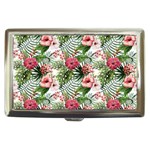 Monstera flowers pattern Cigarette Money Case Front