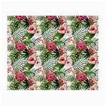 Monstera flowers pattern Small Glasses Cloth (2 Sides) Front