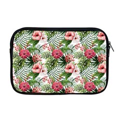 Monstera Flowers Pattern Apple Macbook Pro 17  Zipper Case by goljakoff