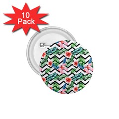 Zigzag Flowers Pattern 1 75  Buttons (10 Pack) by goljakoff