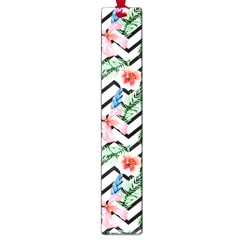 Zigzag Flowers Pattern Large Book Marks