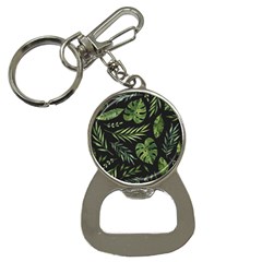 Green Leaves Bottle Opener Key Chain by goljakoff