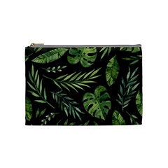 Green Leaves Cosmetic Bag (medium) by goljakoff