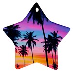 Palms Star Ornament (Two Sides) Back