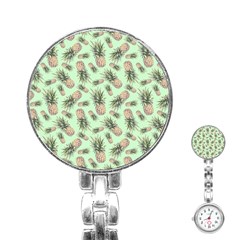 Pineapples Stainless Steel Nurses Watch by goljakoff