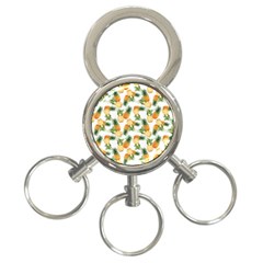 Tropical Pineapples 3-ring Key Chain