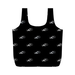Formula One Black And White Graphic Pattern Full Print Recycle Bag (m)