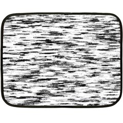 Texture Noir/gris Fleece Blanket (mini) by kcreatif