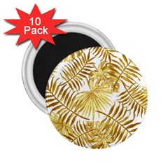 Golden Leaves 2 25  Magnets (10 Pack)  by goljakoff
