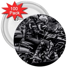 Motorcycle Riders At Highway 3  Buttons (100 Pack)  by dflcprintsclothing