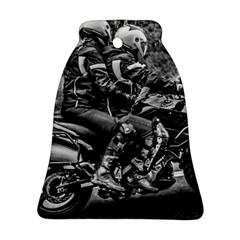 Motorcycle Riders At Highway Bell Ornament (two Sides) by dflcprintsclothing