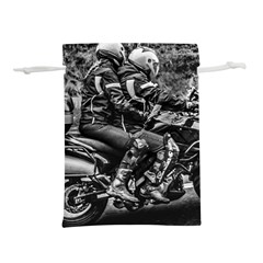 Motorcycle Riders At Highway Lightweight Drawstring Pouch (m) by dflcprintsclothing