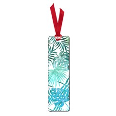 Blue Tropical Leaves Small Book Marks by goljakoff