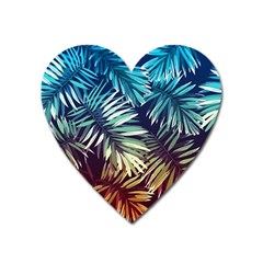 Tropic Leaves Heart Magnet by goljakoff