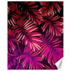 Pink Leaves Canvas 16  X 20  by goljakoff