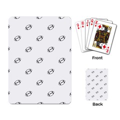 American Football Ball Motif Print Pattern Playing Cards Single Design (rectangle) by dflcprintsclothing