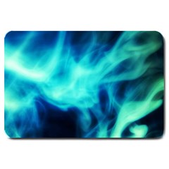 Glow Bomb  Large Doormat  by MRNStudios