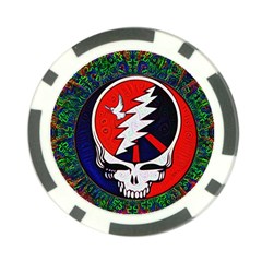 Grateful Dead - Poker Chip Card Guard by Sapixe