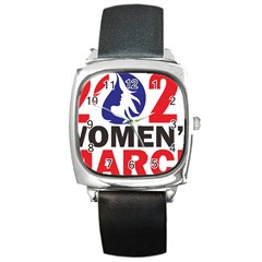 Womens March Square Metal Watch by happinesshack
