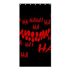 Demonic Laugh, Spooky Red Teeth Monster In Dark, Horror Theme Shower Curtain 36  X 72  (stall)  by Casemiro